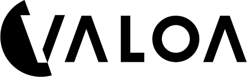 Valoan logo, musta
